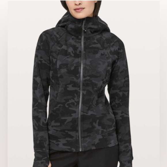 lululemon athletica Tops - Lululemon Athletica Dark Camo Hoodie